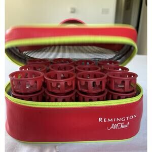 Remington All That Spoolie Wrap N Roll Self Locking Ceramic Hot Rollers and Case